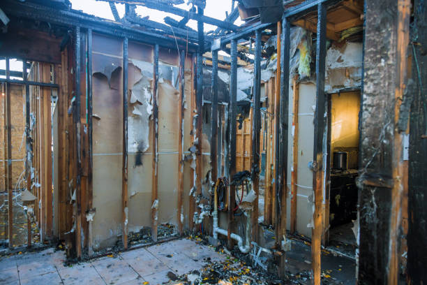 Professional Emergency Fire Cleanup technician working in Temple City, CA